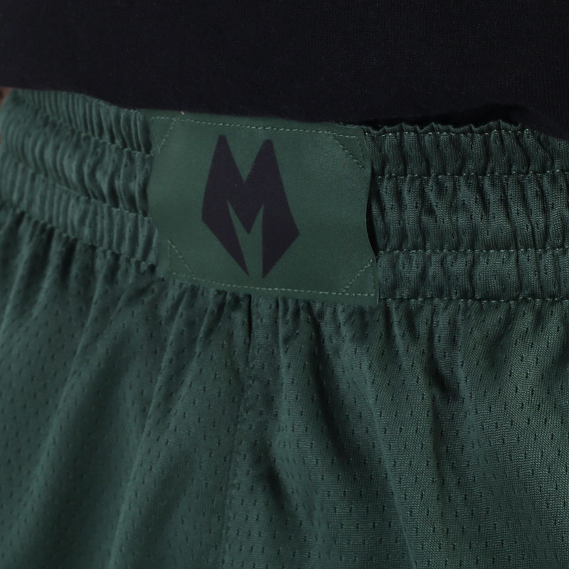 мужские зеленые шорты  Nike Milwaukee Bucks Icon Edition Swingman Shorts NBA AJ5623-323 - цена, описание, фото 2